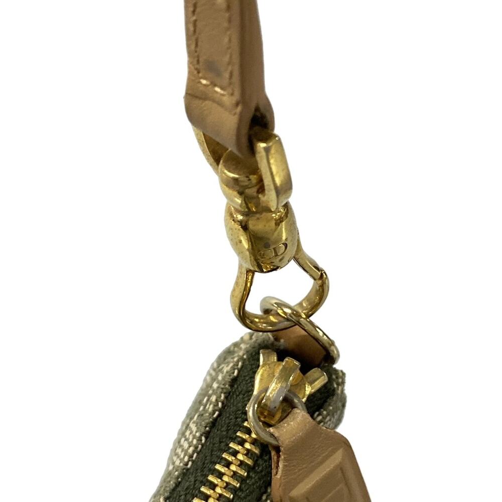 Christian Dior DIOR/ChristianDior Saddle Pouch / Trotter Handbag Green Brown - Picture 11 of 15